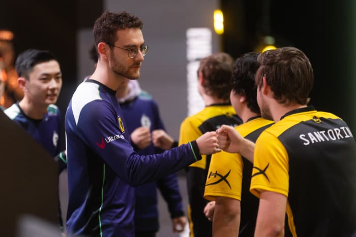 LCS 2023 Spring Evil Geniuses Vulcan and Dignitas Santorin